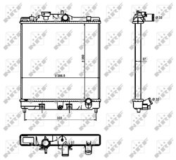 RADIATOR RACIRE MOTOR NRF 526356 - Compatibil cu HONDA