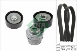 Set curea transmisie cu caneluri INA 529 0386 10