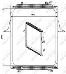 Radiator racire motor NRF 529700