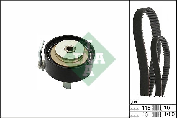 SET DISTRIBUTIE CUREA INA 530 0700 10 - Compatibil cu FORD, FORD (CHANGAN), FORD AUSTRALIA