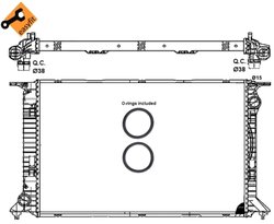 Radiator racire motor NRF 53064
