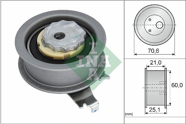 ROLA INTINZATOR CUREA DISTRIBUTIE INA 531 0940 10 - Compatibil cu AUDI, CUPRA, SEAT, SKODA, VW