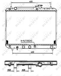 Radiator racire motor NRF 53207