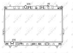Radiator racire motor NRF 53353