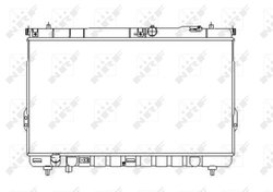 Radiator racire motor NRF 53358