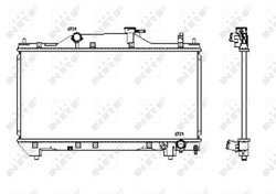 Radiator racire motor NRF 53380