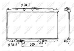 Radiator racire motor NRF 53390