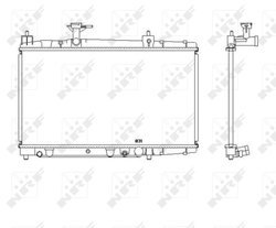 Radiator racire motor NRF 53448