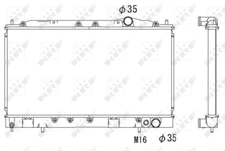 Radiator racire motor NRF 53521