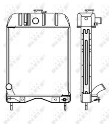 RADIATOR RACIRE MOTOR NRF 53654 - Piesa auto compatibila cu mai multe marci