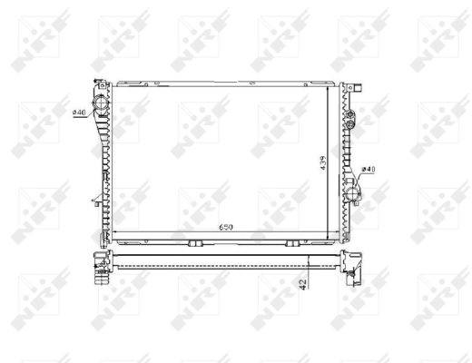 Radiator racire motor NRF 53721