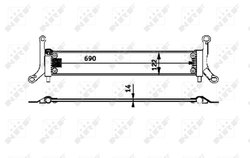 Radiator racire motor NRF 53715