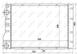 Radiator racire motor NRF 53975