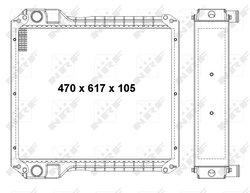 Radiator racire motor NRF 54068