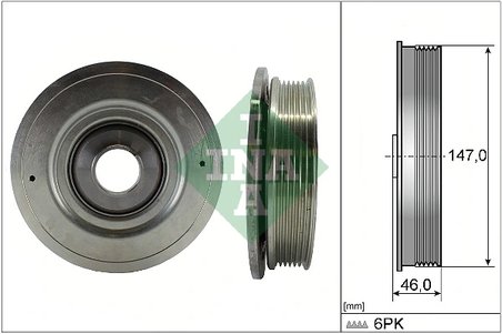 FULIE ARBORE COTIT / VIBROCHEN INA 544 0094 10 - Compatibil cu NISSAN, OPEL, RENAULT, VAUXHALL