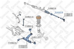 Bieleta directie Stellox 55-00297-SX