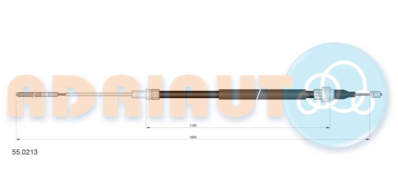 CABLU FRANA DE MANA ADRIAUTO 55.0213 - Piesa auto compatibila cu mai multe marci