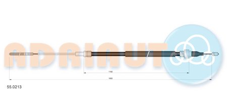 CABLU FRANA DE MANA ADRIAUTO 55.0213 - Piesa auto compatibila cu mai multe marci