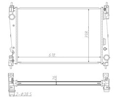 Radiator racire motor NRF 550005
