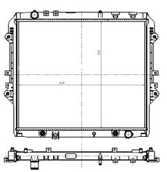 Radiator racire motor NRF 550032