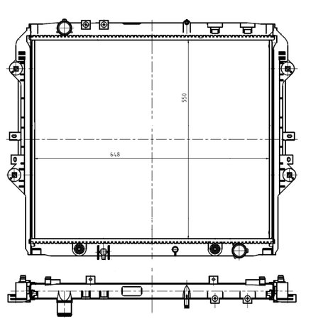 Radiator racire motor NRF 550032