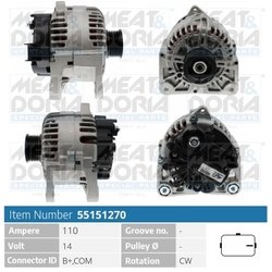 ALTERNATOR MEAT & DORIA 55151270 - Compatibil cu RENAULT