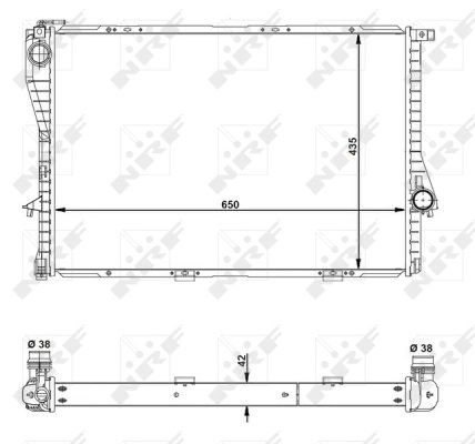 Radiator racire motor NRF 55322