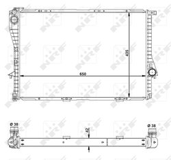 Radiator racire motor NRF 55322