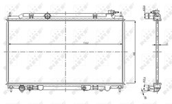 Radiator racire motor NRF 56080