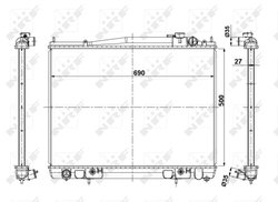 RADIATOR RACIRE MOTOR NRF 56088 - Compatibil cu NISSAN