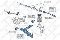 BRAT SUSPENSIE STELLOX 57-01679-SX - Compatibil cu FIAT, LANCIA