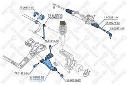 Brat suspensie Stellox 57-03682-SX