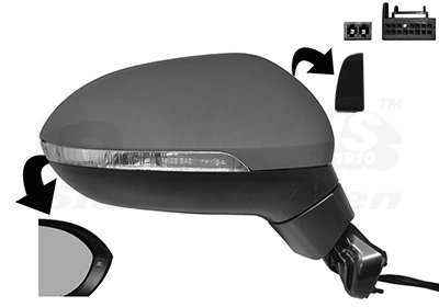 OGLINDA EXTERIOARA VAN WEZEL 5742828 - Compatibil cu VW
