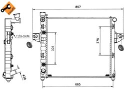 RADIATOR RACIRE MOTOR NRF 58112 - Compatibil cu JEEP