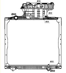 Radiator racire motor NRF 58278