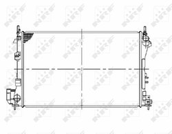 RADIATOR RACIRE MOTOR NRF 58293 - Compatibil cu FIAT, OPEL, SAAB, VAUXHALL