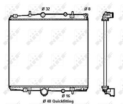 Radiator racire motor NRF 58313