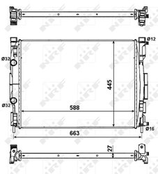 Radiator racire motor NRF 58329