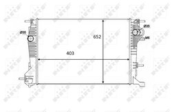 Radiator racire motor NRF 58488
