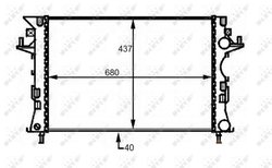 RADIATOR RACIRE MOTOR NRF 58490 - Compatibil cu RENAULT