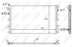 RADIATOR, BATERIE DE ANTRENARE NRF 58569 - Compatibil cu CHEVROLET, OPEL, VAUXHALL