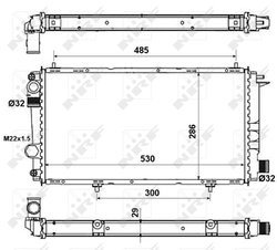 RADIATOR RACIRE MOTOR NRF 58957 - Compatibil cu CITROEN