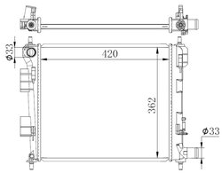 Radiator racire motor NRF 59262