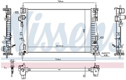 Radiator racire motor Nissens 60062