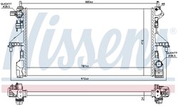 Radiator racire motor Nissens 606169