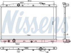 Radiator racire motor Nissens 606444