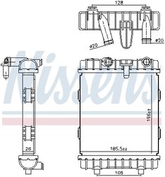 Radiator racire motor Nissens 606641
