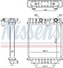 Radiator racire motor Nissens 606644