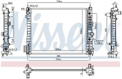 Radiator racire motor Nissens 606660
