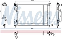 RADIATOR RACIRE MOTOR NISSENS 606733 - Compatibil cu KIA